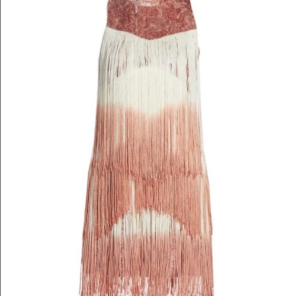 Alexis Mayla Fringe Mini Pink Dress Amazing Offer - Picture 3 of 5